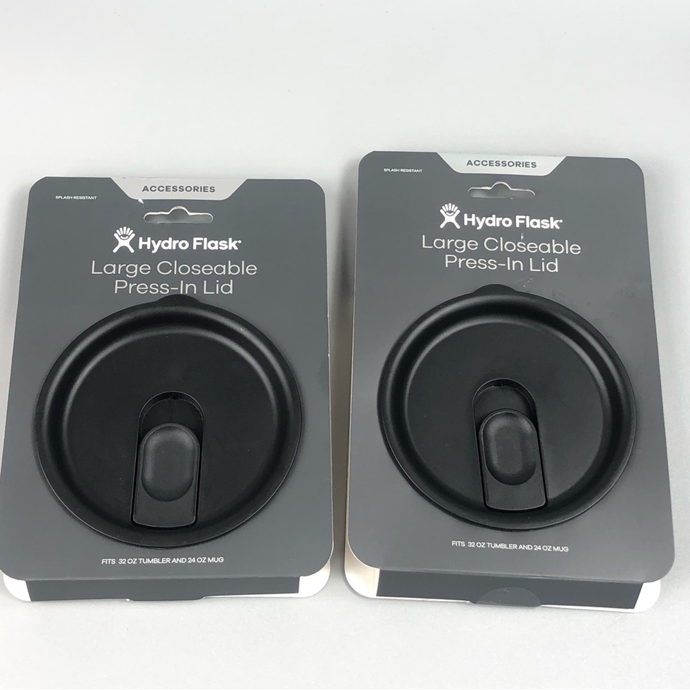 Hydro Flask Large Closeable Press-In-Lid 2pcs